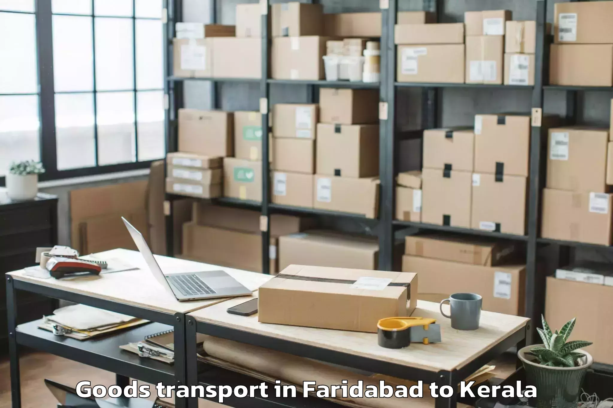 Book Your Faridabad to Thodupuzha Goods Transport Today